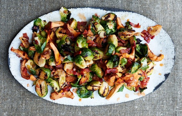 grilled_brussels_sprouts_with_chanterelles